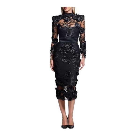 Zhivago Dresses & Skirts - Zhivago Battle Lines Floral Embellished Vendetta Dress Size 4 NWT